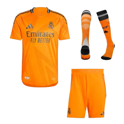 Authentic Real Madrid Away Soccer Jersey Kit(Jersey+Shorts+Socks) 2024/25 - buybasketballnow