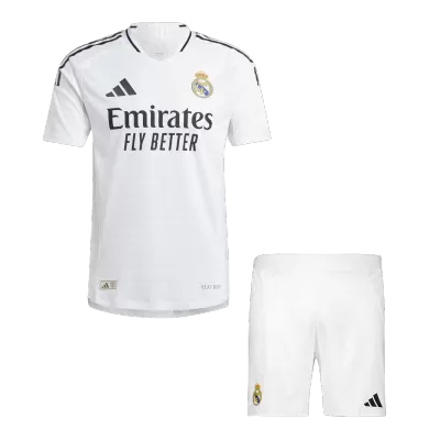 Authentic Real Madrid Home Soccer Jersey Kit(Jersey+Shorts) 2024/25 - buybasketballnow