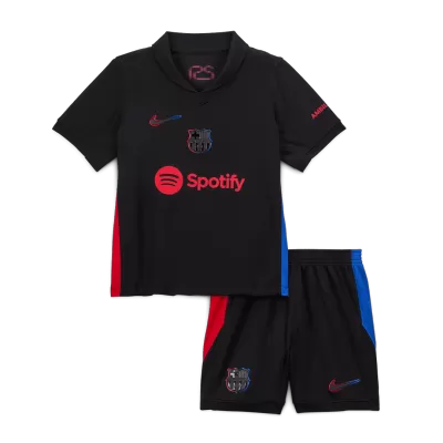 Kids Barcelona Custom Away Soccer Kits 2024/25 - buybasketballnow