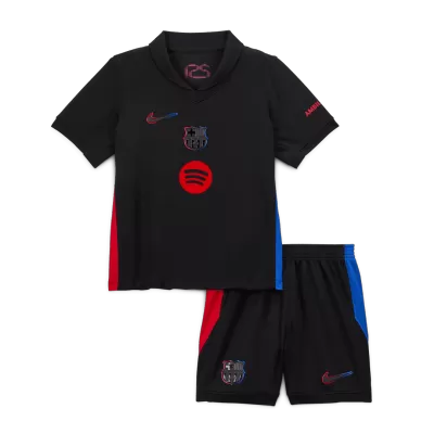 Kids Barcelona Custom Away Soccer Kits 2024/25 - buybasketballnow