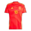 LAMINE YAMAL #10 Spain Home Soccer Jersey Euro 2024 - buybasketballnow