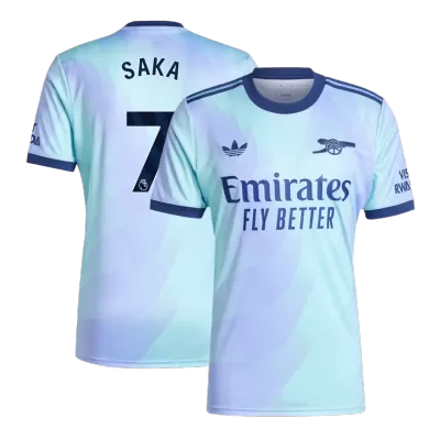 SAKA #7 Arsenal Third Away Soccer Jersey 2024/25 - buybasketballnow