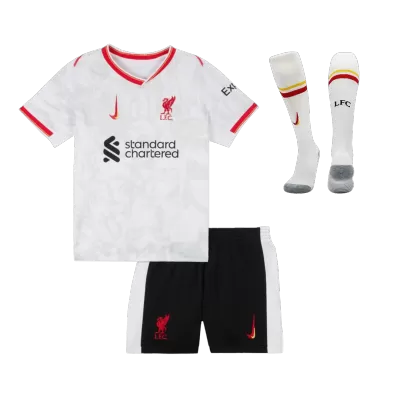 Kids Liverpool Custom Third Away Soccer Kits 2024/25 - buybasketballnow