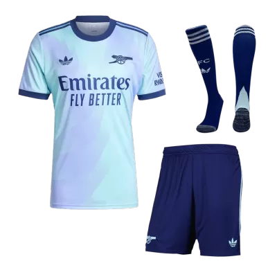 Arsenal Third Away Soccer Jersey Kit(Jersey+Shorts+Socks) 2024/25 - buybasketballnow