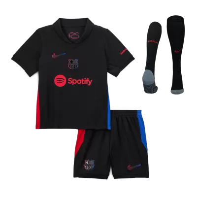 Kids Barcelona Custom Away Soccer Kits 2024/25 - buybasketballnow