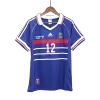 Retro HENRY #12 1998 France World Cup Home Soccer Jersey - buybasketballnow