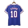 Retro ZIDANE #10 1998 France World Cup Home Soccer Jersey - buybasketballnow