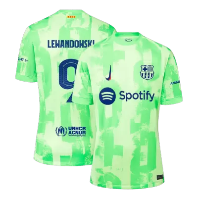 LEWANDOWSKI #9 Barcelona Third Away Soccer Jersey 2024/25 - UCL - buybasketballnow