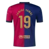 LAMINE YAMAL #19 Barcelona Home Soccer Jersey 2024/25 - Spotify Logo Without Text - buybasketballnow