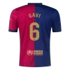 GAVI #6 Barcelona Home Soccer Jersey 2024/25 - Spotify Logo Without Text - buybasketballnow