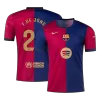 F.DE JONG #21 Barcelona Home Soccer Jersey 2024/25 - Spotify Logo Without Text - buybasketballnow