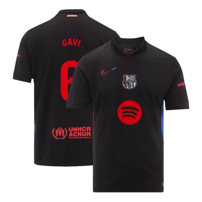 GAVI #6 Barcelona Away Soccer Jersey 2024/25  - Spotify Logo Without Text - buybasketballnow