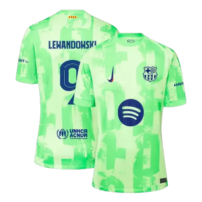 LEWANDOWSKI #9 Barcelona Third Away Soccer Jersey 2024/25 - UCL（Spotify Logo Without Text） - buybasketballnow