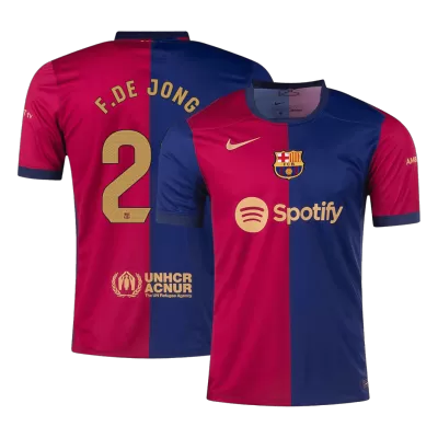 F.DE JONG #21 Barcelona Home Soccer Jersey 2024/25 - buybasketballnow