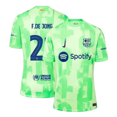 F.DE JONG #21 Barcelona Third Away Soccer Jersey 2024/25 - UCL - buybasketballnow