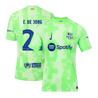 Authentic F.DE JONG #21 Barcelona Third Away Soccer Jersey 2024/25 - UCL - buybasketballnow