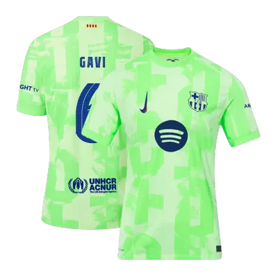 Authentic GAVI #6 Barcelona Third Away Soccer Jersey 2024/25  - UCL（Spotify Logo Without Text） - buybasketballnow