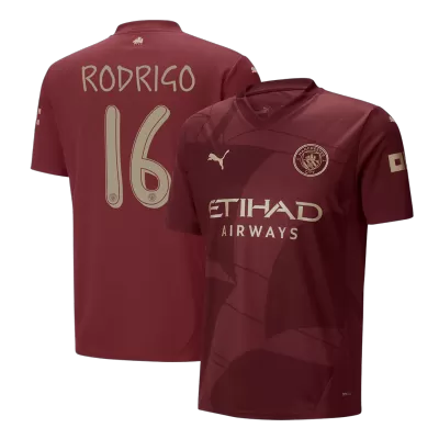 RODRIGO #16 Manchester City Third Away Soccer Jersey 2024/25 - UCL - buybasketballnow