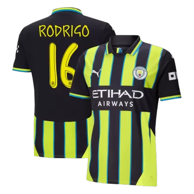 RODRIGO #16 Manchester City Away Soccer Jersey 2024/25 - UCL - buybasketballnow