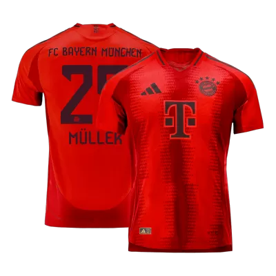 Authentic MÜLLER #25 Bayern Munich Home Soccer Jersey 2024/25 - buybasketballnow