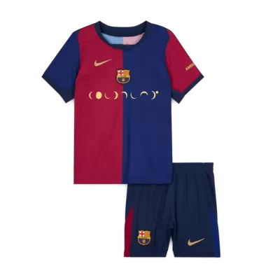 Kids Barcelona Custom Home Soccer Kits 2024/25 - buybasketballnow