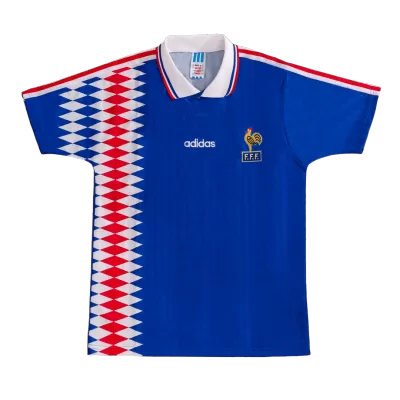 Retro 1994 France Home Soccer Jersey - buybasketballnow