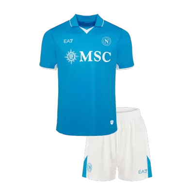 Kids Napoli Home Soccer Kits 2024/25 - buybasketballnow