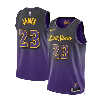 Men's Lebron James #23 Los Angeles Lakers Swingman NBA Jersey - City Edition 2024 - buybasketballnow