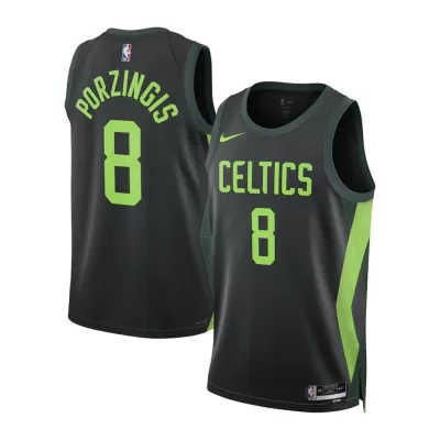 Men's Kristaps Porzingis #8 Boston Celtics Swingman NBA Jersey - City Edition 2024/25 - buybasketballnow